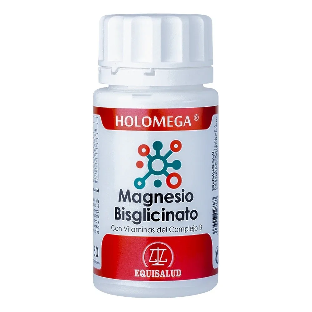 Holomega Magnesio Bisglicinato con vitaminas del complejo B 180Cap.